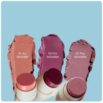 رنگ بندی رژگونه و رژلب استیکی