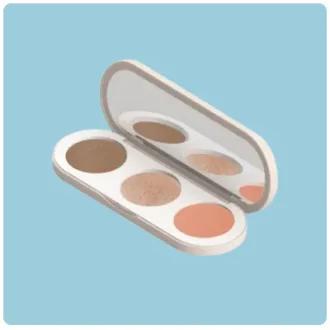 پالت سه کاره رژگونه تیره